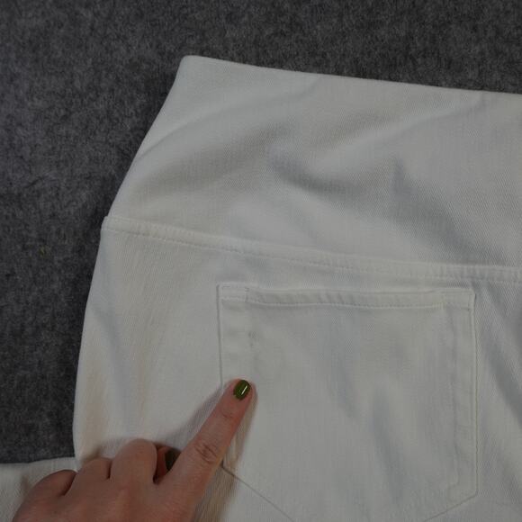 J. Jill Pants Womens Medium Wearever Collection White Pull On Straight Lined - Picture 10 of 11